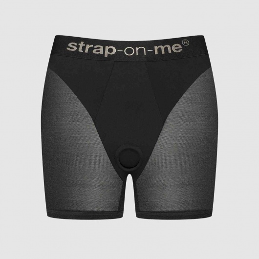 Трусики-шорты для фиксации насадок Strap-on-me Harness Lingerie Halo - size XL - Strap-on-me - купить с доставкой в Северодвинске