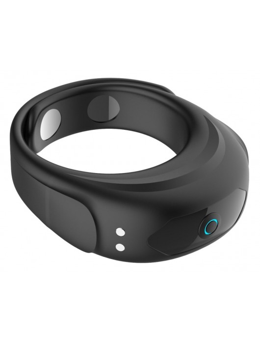 Черное эрекционное виброкольцо на ремешках - Boys of Toys - в Северодвинске купить с доставкой