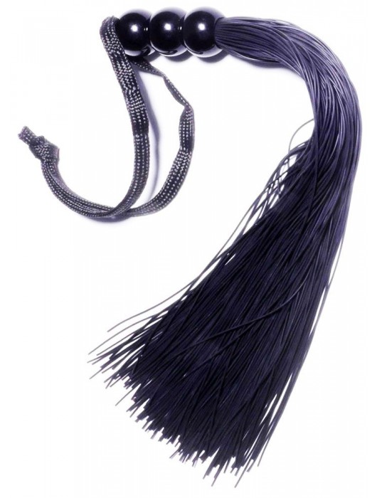 Черная силиконовая плетка - 25,4 см. - Boys of Toys - купить с доставкой в Северодвинске