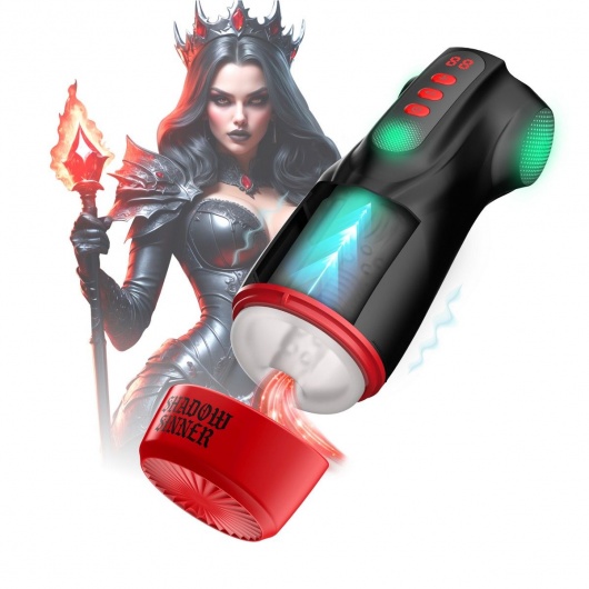 Интерактивный мастурбатор Raven с вакуумом, вибрацией и подсветкой - Shots Media BV - в Северодвинске купить с доставкой