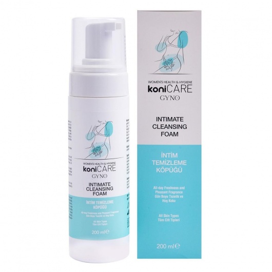 Пенка для интимной гигиены Konicare Gyno Intimate Cleasing Foam - 200 мл. - JoyDrops - купить с доставкой в Северодвинске