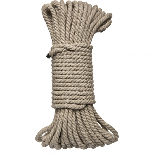 Бондажная пеньковая верёвка Kink Bind   Tie Hemp Bondage Rope 50 Ft - 15 м. - Doc Johnson - купить с доставкой в Северодвинске