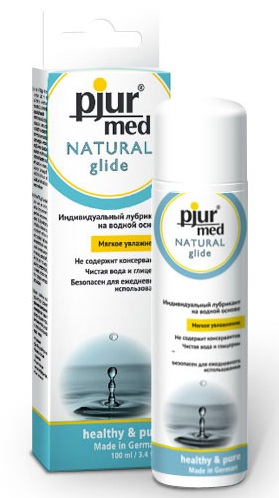 Нейтральный лубрикант на водной основе pjur MED Natural glide - 100 мл. - Pjur - купить с доставкой в Северодвинске