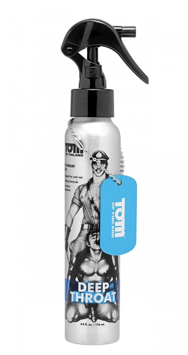 Спрей для лёгкого проникновения во время орального секса Tom of Finland Deep Throat Spray - 118 мл. - Доминирующее кольцо - купить с доставкой в Северодвинске