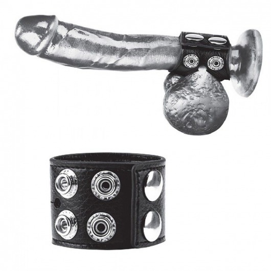 Ремень на член и мошонку 1.5  Cock Ring With Ball Strap - BlueLine - купить с доставкой в Северодвинске