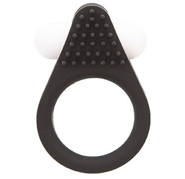 Чёрное эрекционное кольцо LIT-UP SILICONE STIMU RING 1 BLACK - Dream Toys - в Северодвинске купить с доставкой