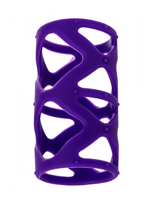 Фиолетовая насадка-сетка на пенис - 7,5 см. - A-toys - в Северодвинске купить с доставкой