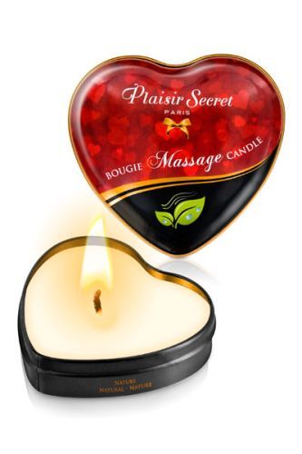 Массажная свеча с нейтральным ароматом Bougie Massage Candle - 35 мл. - Plaisir Secret - купить с доставкой в Северодвинске