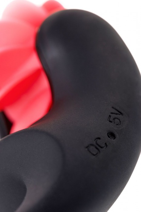 Чёрно-красное эрекционное виброкольцо Erotist - Erotist Adult Toys - в Северодвинске купить с доставкой