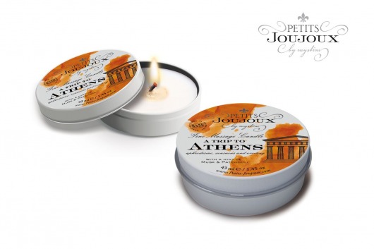 Массажная свеча Petits Joujoux Athens с ароматом муската и пачули - 33 гр. - MyStim - купить с доставкой в Северодвинске