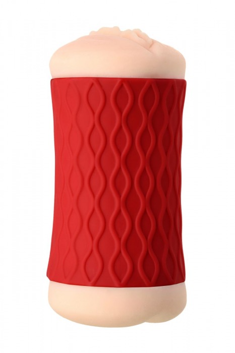 Двухсторонний мастурбатор JOS  NADIN в красном цилиндре - JOS - в Северодвинске купить с доставкой Двухсторонний мастурбатор JOS  NADIN в красном цилиндре - JOS - в Северодвинске купить с доставкой