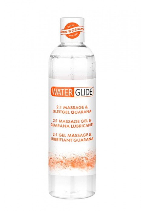 Гель-смазка 2-в-1 MASSAGE   LUBRICANT GUARANA - 300 мл. - Waterglide - купить с доставкой в Северодвинске