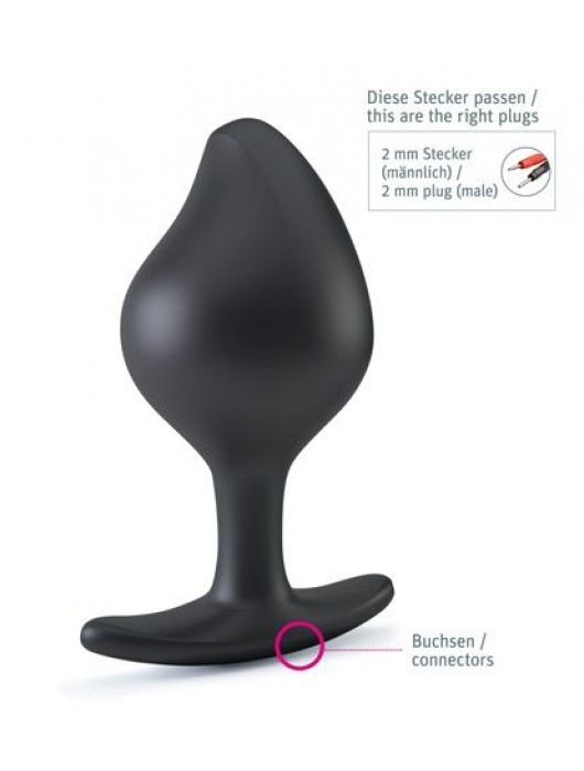 Анальная пробка Rocking Force L для электростимуляции - 10,5 см. - MyStim - купить с доставкой в Северодвинске