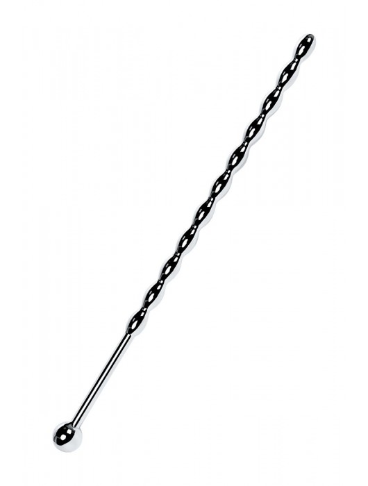 Серебристый длинный уретральный плаг-косичка TOYFA Metal - 15,7 см. - ToyFa - купить с доставкой в Северодвинске