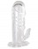 Прозрачная гелевая насадка с клиторальным отростком - 13 см. - Toyfa Basic - в Северодвинске купить с доставкой