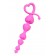 Розовая силиконовая анальная цепочка Sweety - 18,5 см. - ToyFa в Северодвинске Розовая силиконовая анальная цепочка Sweety - 18,5 см. - ToyFa
