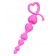 Розовая силиконовая анальная цепочка Sweety - 18,5 см. - ToyFa в Северодвинске Розовая силиконовая анальная цепочка Sweety - 18,5 см. - ToyFa
