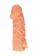 Телесная закрытая насадка с венками Cock Sleeve Size S - 13,8 см. - KOKOS - в Северодвинске купить с доставкой