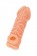 Телесная закрытая насадка с венками Cock Sleeve Size S - 13,8 см. - KOKOS - в Северодвинске купить с доставкой