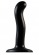 Черный фаллоимитатор-насадка Strap-On-Me P G spot Dildo size S - 16,4 см. - Strap-on-me - купить с доставкой в Северодвинске