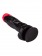 Чёрный фаллоимитатор с красной головкой - 20 см. - LOVETOY (А-Полимер) купить с доставкой в интернет-магазине Orgasmix в Северодвинске Чёрный фаллоимитатор с красной головкой - 20 см. - LOVETOY (А-Полимер)